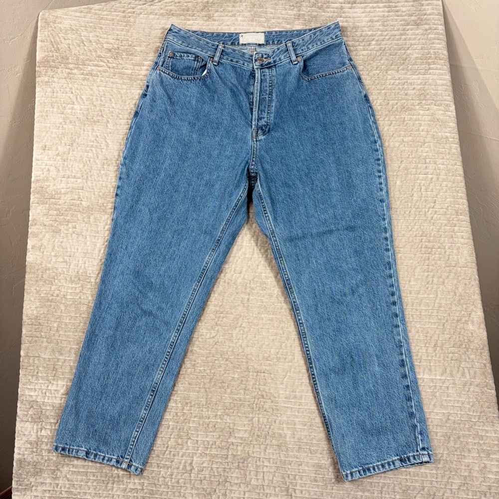 Everlane The Curvy 90s Cheeky Straight Jean Blue Organic Cotton 32 Crop